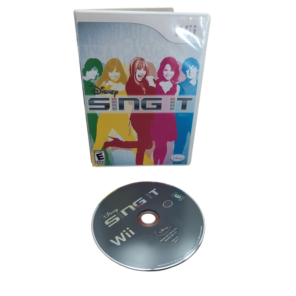 Disney Sing It (Nintendo Wii, 2008) CIB‎ Complete With Registration Card